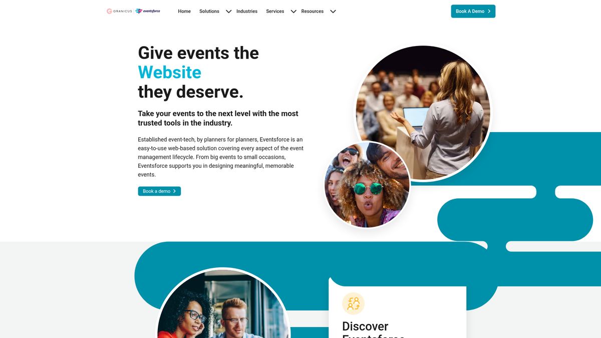 Eventsforce website — WordPress project by Neha Jain