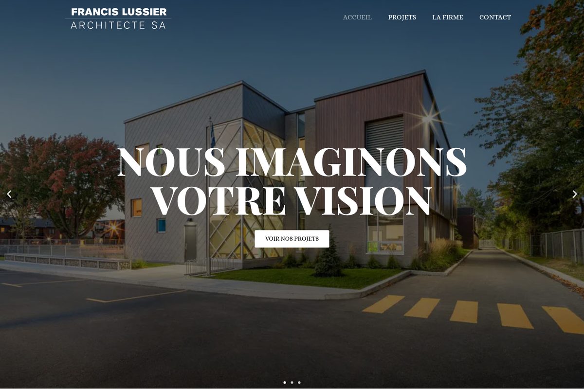 FL Architecte website — WordPress project by Neha Jain