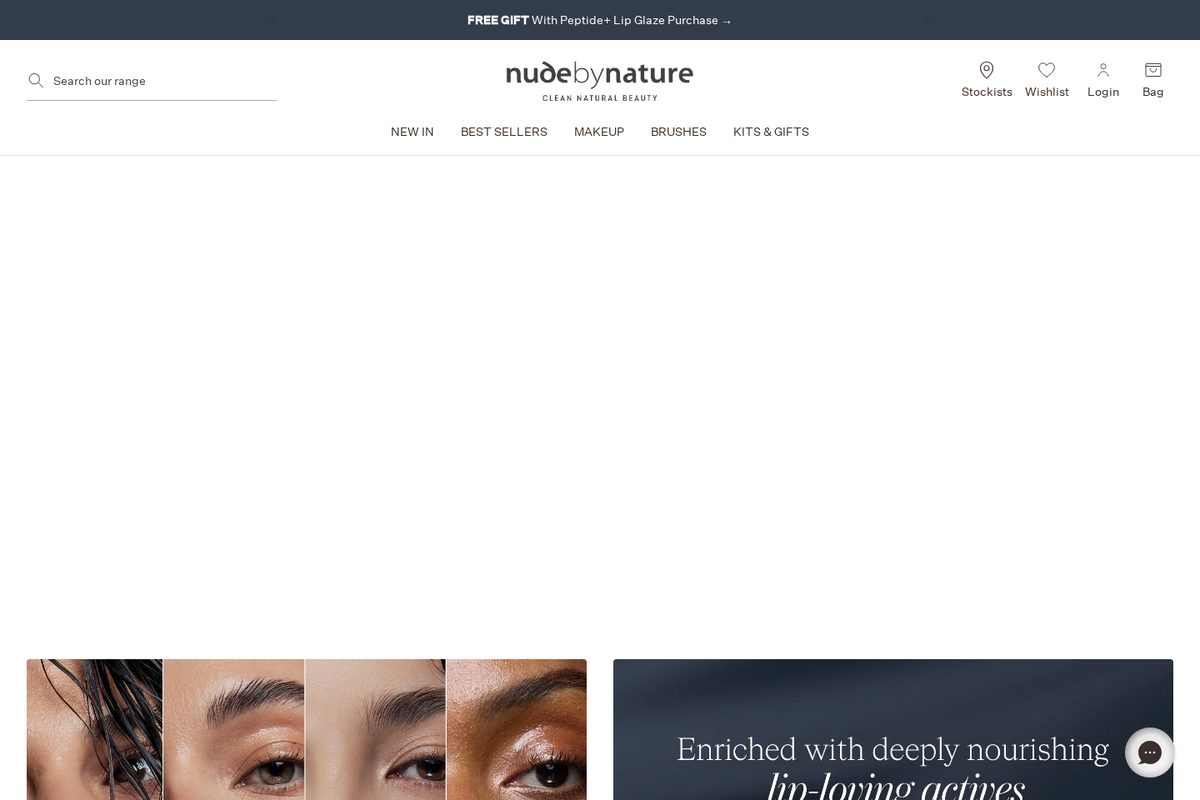 Nude by Nature website — Shopify project by Neha Jain
