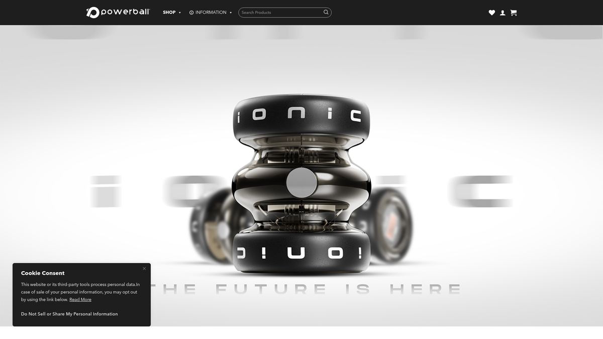 Powerballs website — WordPress project by Neha Jain