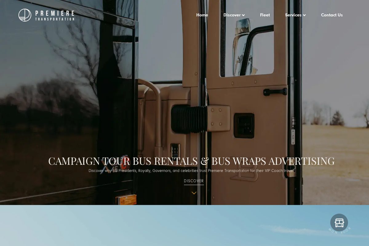 Premiere Transportation website — WordPress project by Neha Jain