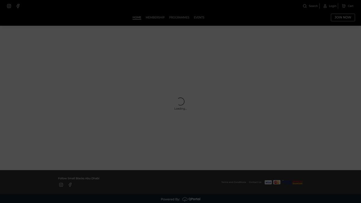 Small Blacks Abu Dhabi website — Webflow project by Neha Jain