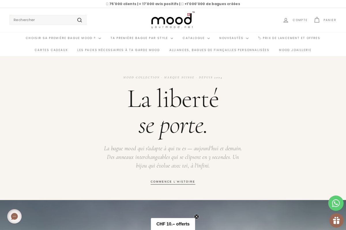 YourMood website — Shopify project by Neha Jain